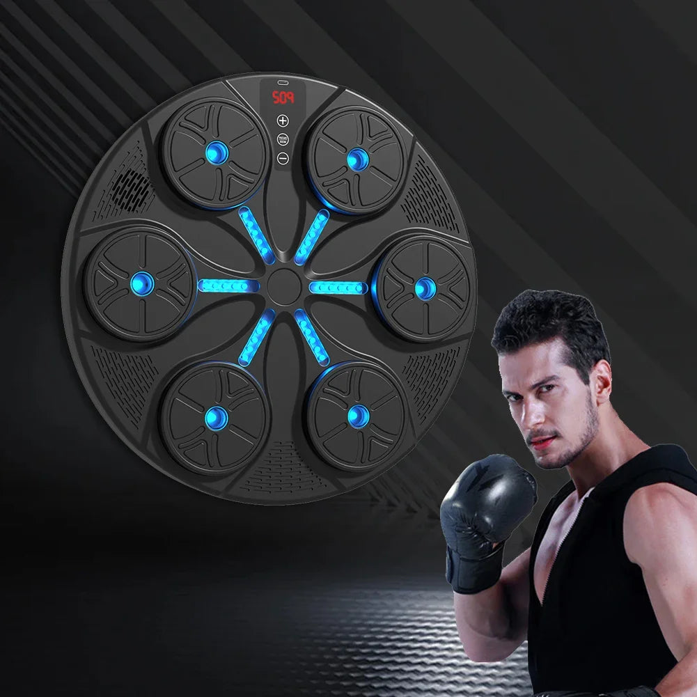 Machine de boxe musicale interactive avec éclairage LED