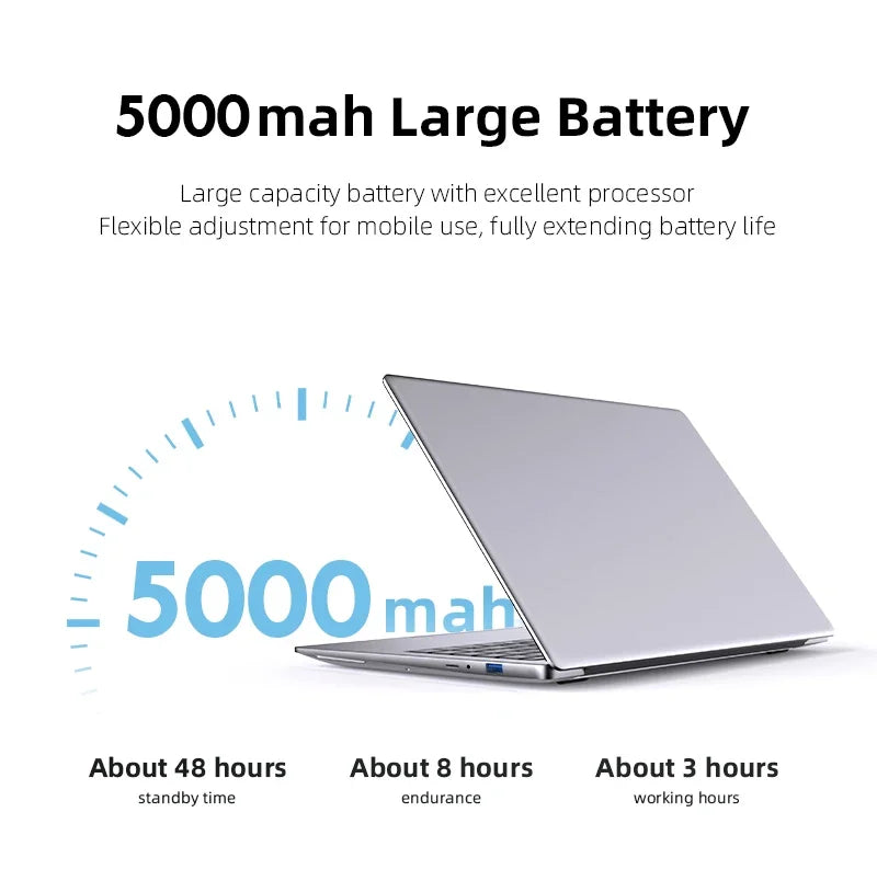 PC Portable 14" Windows 11 - Intel Atom 12GB RAM 256GB SSD - Office & Étude